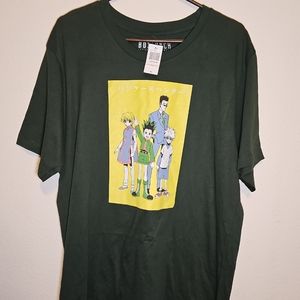 Hunter x hunter XL box lunch anime tee dark green